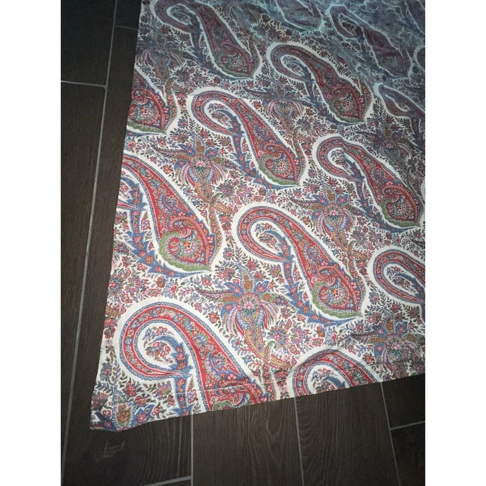Ralph Lauren Norwich Road King Size Duvet Cover Cotton EUC Paisley‎